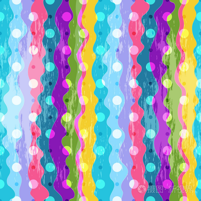 彩色条纹无缝模式插画-正版商用图片1eivje-摄图新视界
