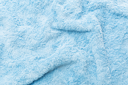 蓝色毛巾织物
