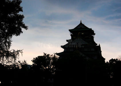 大阪黄昏城堡，大阪，日本3