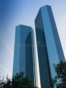 德国法兰克福金融区的商业大楼