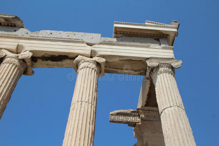雅典卫城埃雷赫特海昂的圆柱