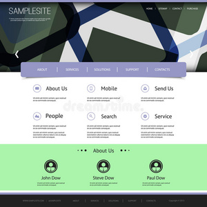 网站模板与抽象标题设计