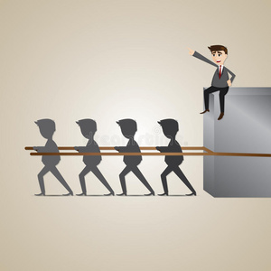 卡通商人剥削队友照片