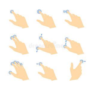 触摸手势图标照片