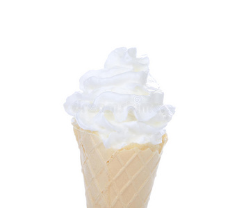 白冰淇淋。