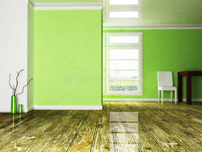 绿色的房间