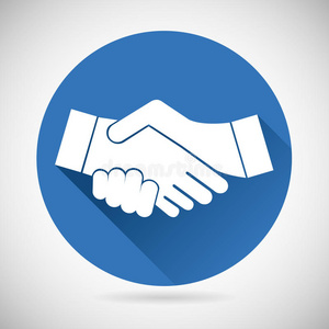 伙伴图标伙伴关系符号握手图标模板照片