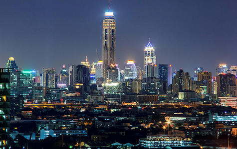 曼谷市区夜景