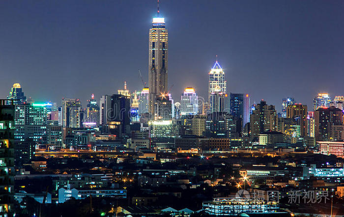 曼谷市区夜景