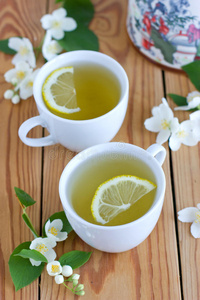 茉莉柠檬绿茶