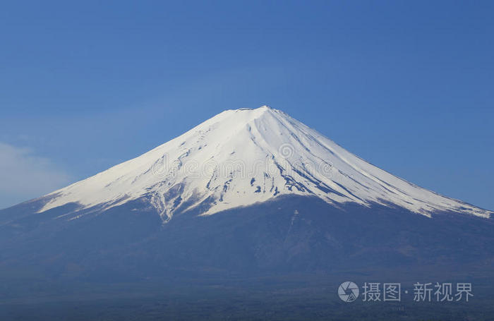 富士山，川口子湖风景