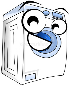 卡通滚筒洗衣机图片
