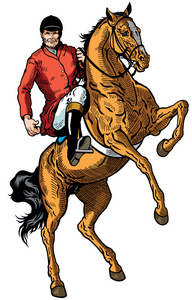 白马骑士图片