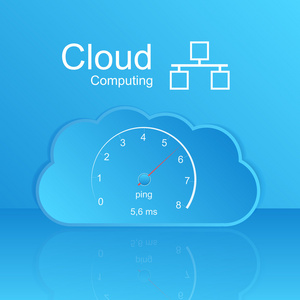 矢量云计算概念。现代设计模板