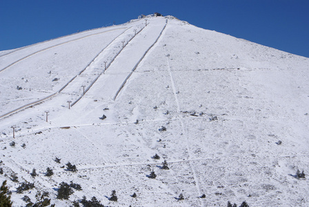 雪山和塞拉达，马德里，西班牙的波拉 del mundo