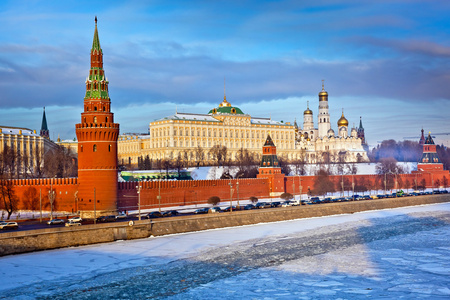 在冬天的莫斯科克里姆林宫