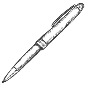 矢量素描图钢笔