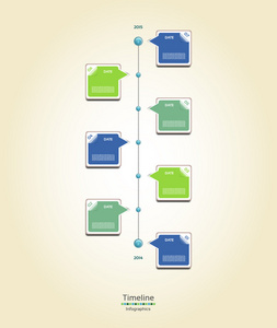 现代时间轴设计模板