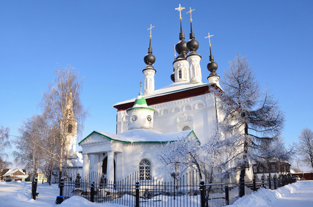 苏兹达尔 俄罗斯的 tsarekonstantinovskaya 教堂，1707 年，金指环