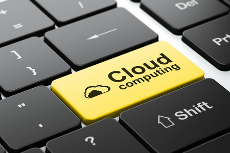 云技术的概念 云计算和云计算对计算机键盘背景