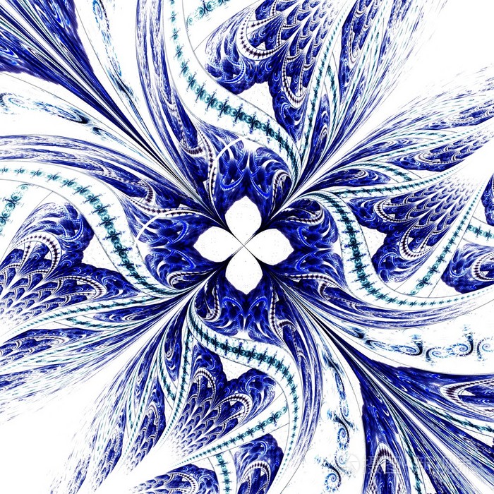 数码艺术作品创意图形对称形花