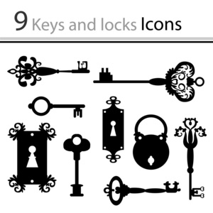 一套钥匙和锁