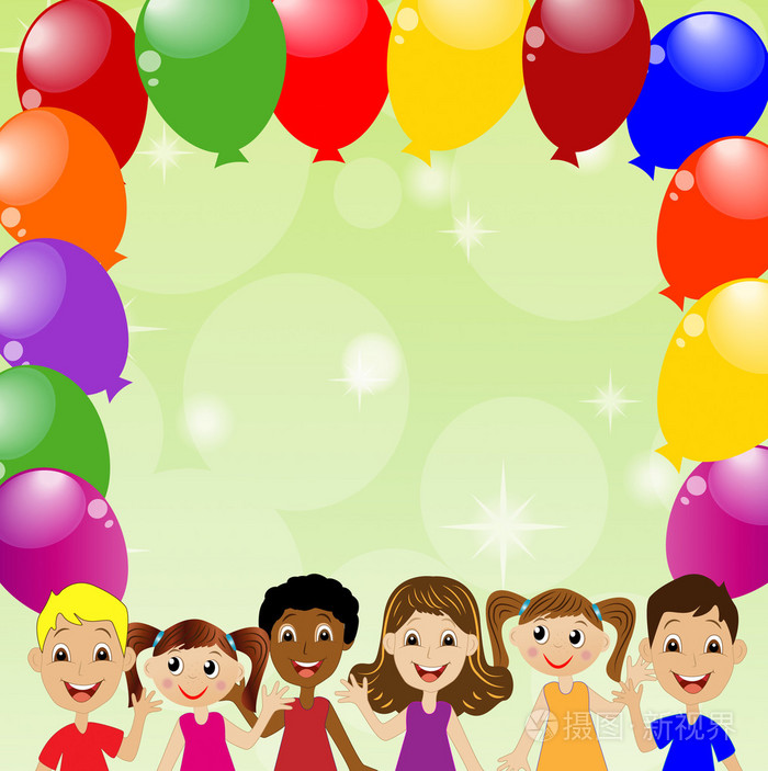 小的孩子和背景设计