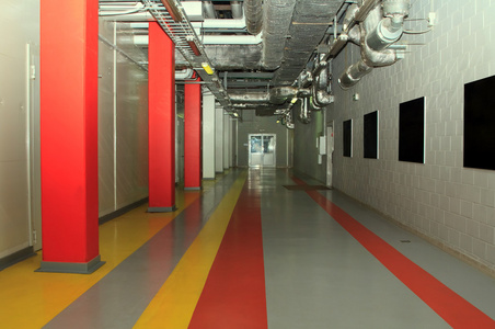 在工厂的科技走廊图片