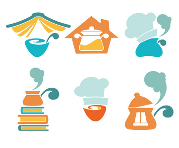 烹调设备和家庭制作的食品符号