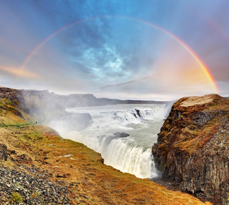 gullfoss 瀑布