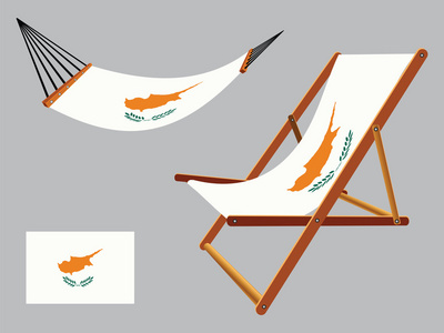 塞浦路斯吊床和甲板上的椅子套
