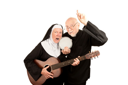 愤怒的音乐神父和修女