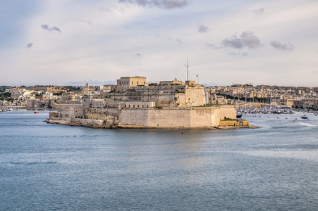 堡圣安杰洛的 vittoriosa birgu，马耳他，从看到