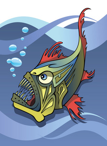 机械鱼,海洋背景照片