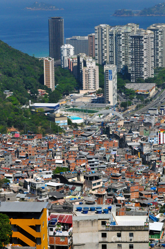 在里约热内卢的贫民区rocinha