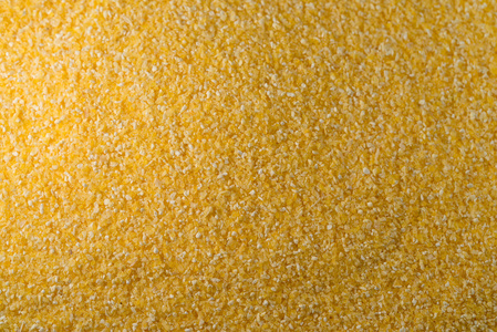 金色的玉米粥或玉米面的背景