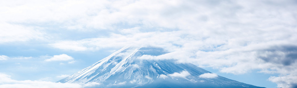 富士山的全景