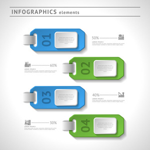 业务图表元素。现代设计的模板。抽象 web 或图形布局