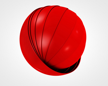 抽象红地球的象征,经营理念照片