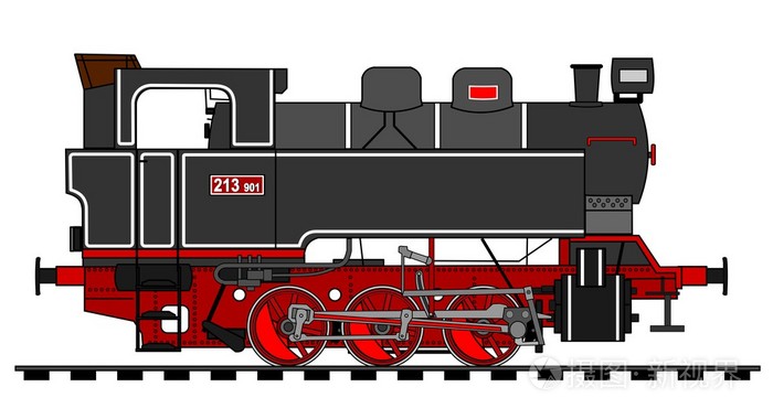 蒸汽机车插画-正版商用图片1ephzn-摄图新视界
