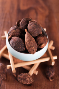 中国的黑小豆蔻照片