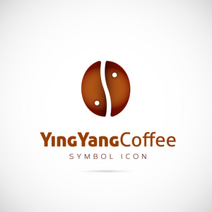 贤阳咖啡豆符号图标