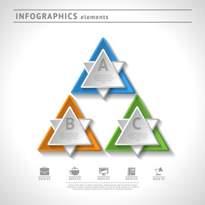 业务图表元素。现代设计的模板。抽象 web 或图形布局