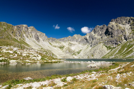 高山湖泊高塔特拉山区 斯洛伐克 欧洲