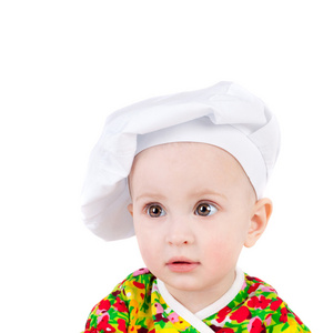 婴儿的厨师帽