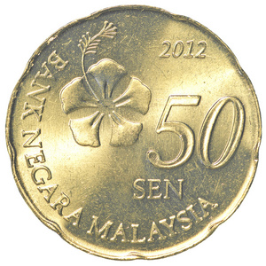 马来西亚50sen图片