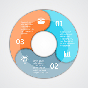 现代的矢量信息图形的商务项目