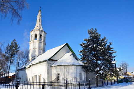 苏兹达尔 俄罗斯的 skorbyaschenskaya 教堂，1787 年，金指环