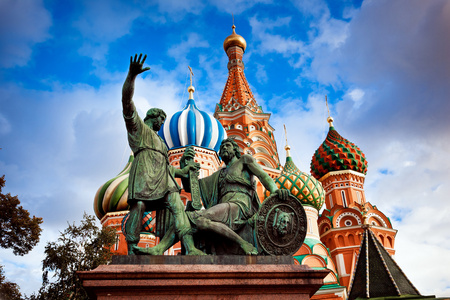 米宁和波扎尔斯基纪念碑在莫斯科