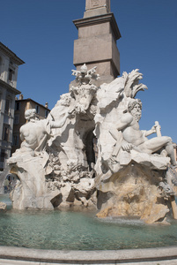 贝尔尼尼在罗马纳沃纳广场喷泉